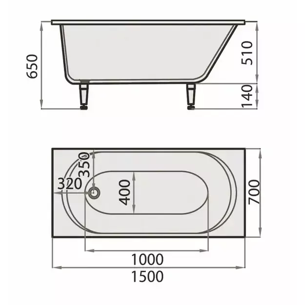 Vonia, SPN Camilla BT-517, 150 cm x 70 cm x 65 cm