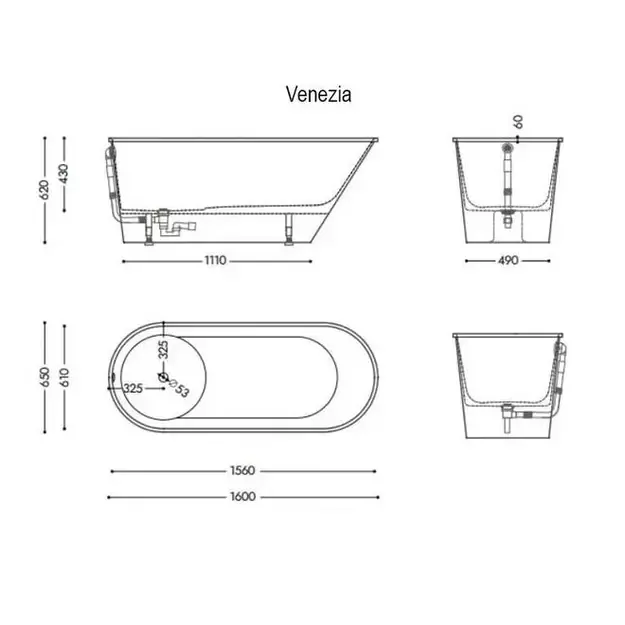 Vonia, SPN Venezia BT-535, 160 cm x 65 cm x 62 cm